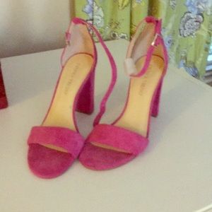 Pink suede shoes